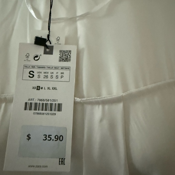 Zara satin effect blouse - Picture 3 of 6